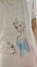 迪士尼Disney冰雪奇緣女童睡裙夏款兒童睡衣裙夏季薄款艾莎公主女孩莫代爾睡衣 粉色 140  曬單實(shí)拍圖