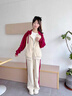 G.DUCKKIDS小黃鴨童裝女童套裝春秋新款兒童衣服女孩韓版洋氣運動(dòng)服休閑衛衣 酒紅 120 建議110-120cm6-7歲 曬單實(shí)拍圖