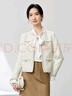 尚都比拉春秋經(jīng)典圓領(lǐng)小香風(fēng)外套女通勤減齡百搭女裝上衣 米白色 S  曬單實(shí)拍圖