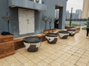景德鎮陶瓷魚(yú)缸大號客廳養魚(yú)盆戶(hù)外鯉魚(yú)缸睡蓮荷花缸庭院老式水缸 暮雪 41x41x26cm 曬單實(shí)拍圖