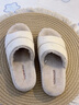 遠港開(kāi)口棉拖鞋女2025新款秋冬季保暖情侶毛絨居家用室內辦公室男冬天 柏雅白 38-39 【適合37-38的腳】 曬單實(shí)拍圖