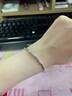 周六福竹節(jié)銀手鐲女S999足銀節(jié)節(jié)高生日禮物D1011308 開口 曬單實(shí)拍圖