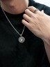 IDEAGEMER天馬項鏈S925銀項鏈男士高級感2025年新款輕奢本命年原創(chuàng  )吊墜配飾 天馬項鏈+剛鏈【55CM】 曬單實(shí)拍圖