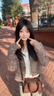 CinvaiKrose【趙昭儀同款】包包女包2025新款手提保齡球包單肩斜挎包生日禮物 咖啡色【送女友老婆女生禮物走心】 曬單實(shí)拍圖