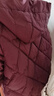 皮爾卡丹（pierre cardin）2025冬季羽絨棉服短款外套大尺碼中年女士秋冬新款保暖棉襖可脫卸 紫紅色 XL 90-115斤 曬單實(shí)拍圖