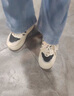 AJMY高端品牌輕奢2025新款秋冬季女鞋踩屎感運動(dòng)鞋女軟底皮面小白板鞋 米白色【輕奢名品】 39 曬單實(shí)拍圖