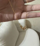 周大福豬鼻子雙環(huán)黃金項鏈(工費820)40cm 約4.6g F229592 曬單實(shí)拍圖