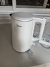 美的（Midea）電熱水壺煮水壺家用小型電燒水壺 0涂層食品級304不銹鋼雙層防燙無(wú)縫內膽1.5升容量 1566 曬單實(shí)拍圖