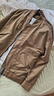 大嘴猴（paul frank）夾克男士秋冬季潮牌休閑工裝外套男美式飛行員男裝 棕色 L 曬單實(shí)拍圖