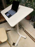 SOFS移動(dòng)升降桌小型站立式工作臺組合高腳辦公學(xué)習寫(xiě)字書(shū)桌床邊電腦桌 【旋轉款】氣動(dòng)升降站立桌 白色 曬單實(shí)拍圖