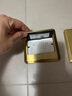 德力西（DELIXI）地插翻蓋升級銅制防水地面插座家用插座帶暗盒 金色二位六類(lèi)電腦 曬單實(shí)拍圖
