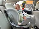 任道兒童安全座椅汽車用0-12歲嬰兒寶寶車載可坐躺360旋轉(zhuǎn)i-Size認(rèn)證 I-SIZE認(rèn)證旗艦版-椰奶白+支撐腿 曬單實(shí)拍圖