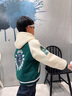 G.DUCKKIDS兒童裝男童春裝外套春秋款2023新款男孩連帽衛衣開(kāi)衫中大童棒球服 黑色 120 (建議身高110cm  6-7歲)cm 曬單實(shí)拍圖