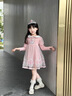 G.DUCKKIDS女童愛莎公主裙春裝春秋洋氣裙子2025新款兒童寶寶春季艾莎連衣裙 粉紅色 加包包 100 曬單實(shí)拍圖