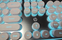 惠普（HP）K10F機械手感鍵盤(pán) 有線(xiàn)發(fā)光游戲鍵盤(pán)辦公鍵盤(pán) 舒適耐磨金屬面板  26鍵無(wú)沖 高顏值冰藍光 曬單實(shí)拍圖
