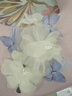 薇施妮（WEISHINI）微云似夢(mèng)牡丹手工燙花發(fā)夾薄紗仙氣絹花古風(fēng)漢服發(fā)飾國風(fēng)頭飾 蝶戀花發(fā)夾 A14-201 曬單實(shí)拍圖