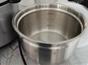 美的（Midea）0涂層電壓力鍋家用5L雙膽健康無(wú)水焗米飯鍋加深不銹鋼膽電鍋少鹽提鮮煲湯燉肉煮飯高壓鍋E5915G 曬單實(shí)拍圖