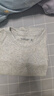 Abercrombie & Fitch男裝24春秋款美式復古廓形圓領(lǐng)微華夫格紋長(cháng)袖T恤124-4341 淺麻灰色 2XL (185/124A) 曬單實(shí)拍圖