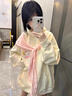 若盼國潮牌蝴蝶結綁帶連帽衛衣女2025春秋款薄款設計感學(xué)院風(fēng)寬松外套 杏色薄款 M 85-105斤 曬單實(shí)拍圖