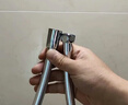JOCBO【德國】淋浴花灑軟管通用接口加厚防爆防纏繞PVC蓮蓬噴頭4分軟管 銀【1.5米】加厚防爆PVC花灑軟管 曬單實(shí)拍圖