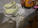 樸西夏季沙灘厚底增高小個(gè)子女生休閑洞洞鞋 白+綠 34-35  曬單實(shí)拍圖