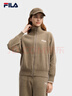 FILA斐樂(lè )官方女士編織外套2025冬新款時(shí)尚休閑寬松拉鏈毛衣開(kāi)衫 豆青褐-BN M 165/84A/M 曬單實(shí)拍圖