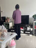 緹米媗中年媽媽秋裝運(yùn)動(dòng)服套裝洋氣減齡中老年女春秋外套休閑時(shí)尚三件套 葡萄紫828 （時(shí)尚運(yùn)動(dòng)三件套） 2XL 建議穿118-130斤 曬單實(shí)拍圖