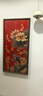古歌空間 焦點(diǎn)藝術(shù)入戶(hù)門(mén)玄關(guān)山水畫(huà)紅色墻畫(huà)連年有余財豎版掛畫(huà)九魚(yú)圖新中式銅畫(huà) 連年有余財【紅色】600x1200 曬單實(shí)拍圖