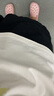 【純棉高腰】顯瘦女褲薄款百搭大碼休閑小個子五分褲夏季闊腿褲 黑色 2XL 【建議125-140斤】 曬單實拍圖