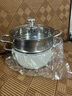 加厚食品級不銹鋼蒸鍋小型家用蒸饅頭包子電磁爐蒸煮燉湯鍋 奶白湯鍋【單層20cm】配蓋 曬單實(shí)拍圖