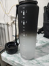 京東京造 運(yùn)動(dòng)水杯  tritan水杯運(yùn)動(dòng)水壺大容量外出方便攜帶 黑白漸變1L 曬單實(shí)拍圖
