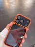 金恒適用蘋果17promax手機殼新款金屬鏡頭全包防摔保護套iphone17pro超薄半透輕奢高級感男air簡約女款 【橙色】金屬鏡頭-自帶拍照按鍵 iPhone 17 Pro Max 曬單實拍圖