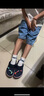 crocs卡駱馳貝雅卡駱班兒童洞洞鞋沙灘鞋男女童包頭拖鞋/207018/207019 深藍色-410 30 (180mm) 曬單實拍圖