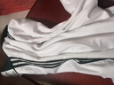 ADIDAS TECHFIT阿迪達斯時(shí)尚運動(dòng)三葉草夾克情侶春秋潮流韓版條紋百搭休閑外套 阿迪白色-三葉草 M 阿迪M 曬單實(shí)拍圖