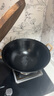 臻三環(huán)厚底薄邊生鐵鍋老式鐵鍋鑄鐵雙耳燉鍋不易粘鍋炒菜鍋無(wú)涂層36cm 曬單實(shí)拍圖