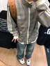 Lee男鞋新款潮流休閑鞋厚底增高老爹鞋舒適跑步鞋時尚運動鞋子男潮鞋 墨綠 41 【偏大/請拍小一碼】 曬單實拍圖