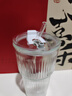 【京東物流】玻璃杯帶蓋耐熱茶杯高顏值豎條紋水杯帶吸管茶杯家用 大竹節杯【單只】600ml 曬單實(shí)拍圖