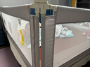 冠力朗（GUANLILANG）床圍欄寶寶床護(hù)欄嬰兒童床上邊防摔防掉垂直升降安全擋板加高三面 至尊憨憨熊(x1)+灰星星(×2) 三片組合(1.8+2.0+2.0)三面裝 曬單實(shí)拍圖
