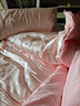 恒源祥被子10%大豆抗菌防螨秋冬被芯提花仿絲棉4斤200*230cm【粉】 曬單實(shí)拍圖