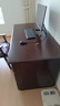 惠尋胡桃木實(shí)木書(shū)桌帶邊柜電腦桌簡(jiǎn)約現代辦公桌家用書(shū)柜組合學(xué)習桌椅 黑胡桃色#書(shū)桌+彎背椅*1 140cm*70cm*75cm【胡桃木材質(zhì)】 曬單實(shí)拍圖
