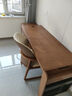 斯蘭夢(mèng)貝伸縮轉角實(shí)木書(shū)桌電腦桌臺式臥室家用現代簡(jiǎn)約L形書(shū)房辦公學(xué)習桌 胡桃色升級實(shí)木板書(shū)桌+K03實(shí)木椅 1600*600*750mm（不帶鍵盤(pán)托） 曬單實(shí)拍圖