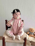 G.DUCKKIDS小黃鴨童裝嬰兒衣服春秋季新款新生兒連體衣寶寶外出服沖鋒衣爬服 粉色 73cm 73尺碼7-9個(gè)月建議寶寶13- 曬單實(shí)拍圖