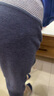 紅豆（Hodo）兒童德絨發(fā)熱保暖褲高腰護(hù)肚男女童加厚磨毛秋褲學(xué)生秋冬打底褲 深藍(lán) BOY 130cm 曬單實(shí)拍圖