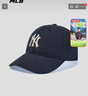 MLB帽子男女情侶同款刺繡LOGO硬頂棒球帽25秋新款3ACPB135N-50NYS-F 曬單實(shí)拍圖