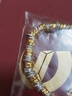 中國(guó)黃金（CHINA GOLD）有金有銀盤纏金足銀手鏈女足金手繩七夕情人節(jié)禮物送女朋友老婆 金銀盤纏手鏈 約11.3g 曬單實(shí)拍圖