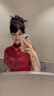 泰勒馬丁香檳色新中式訂婚禮服2025新款新娘婚紗主紗高檔回門(mén)敬酒服秀禾服 HF059紅 M 曬單實(shí)拍圖