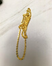 萃華足金999小胖福套鏈金坨坨平安鎖黃金項鏈生日節(jié)日送女友老婆禮物 【小胖福套鏈】金重約6g 曬單實拍圖