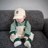 G.DUCKKIDS嬰兒連體衣服純棉春秋款男寶寶春裝可愛超萌外出小月齡外套裝春季 綠色恐龍連體衣 66cm 66碼（0-5個月） 建議身高 曬單實拍圖