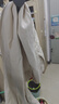 馬登工裝美式復古棉籽殼原色牛仔褲男秋季cleanfit寬松直筒休閑長(cháng)褲子 米白色 【微喇/美式高街男褲】 XL 曬單實(shí)拍圖