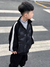 G.DUCKKIDS校服神器內膽男童羽絨服輕薄2025新款中大童冬裝兒童外套秋冬內搭 黑 150 尺碼11~12歲【140-150cm】 曬單實(shí)拍圖